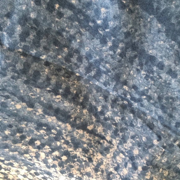 Spring Blue Pattern Scarf - Picture 3 of 5